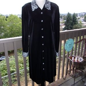 Ronni Nicole Velvet Shirt Dress